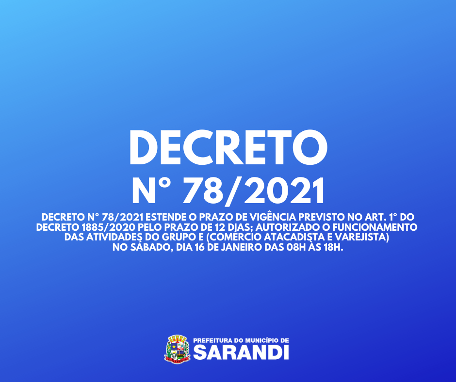Decreto Nº 78/2021